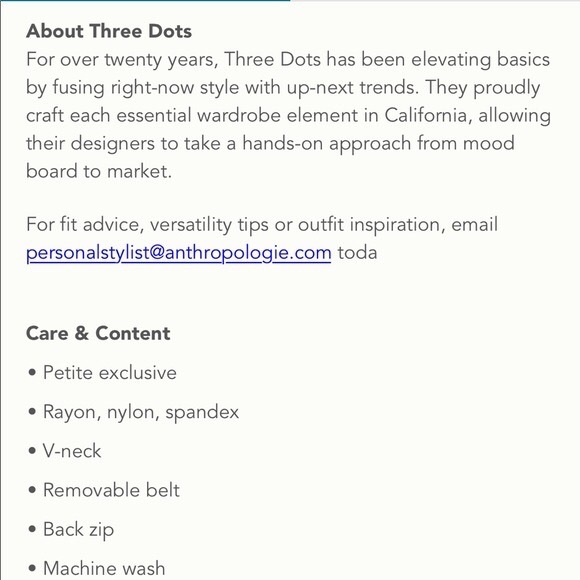 Petite Polly Jumpsuit by 3 dots and Anthropologie - Picture 4 of 4